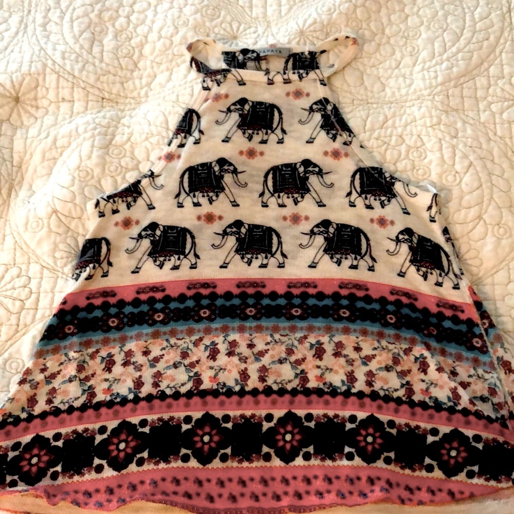 Papaya tank top